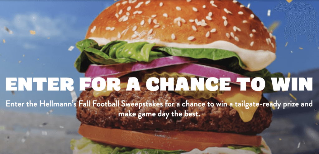 Hellmann’s Fall Football Tailgate Sweepstakes 2026