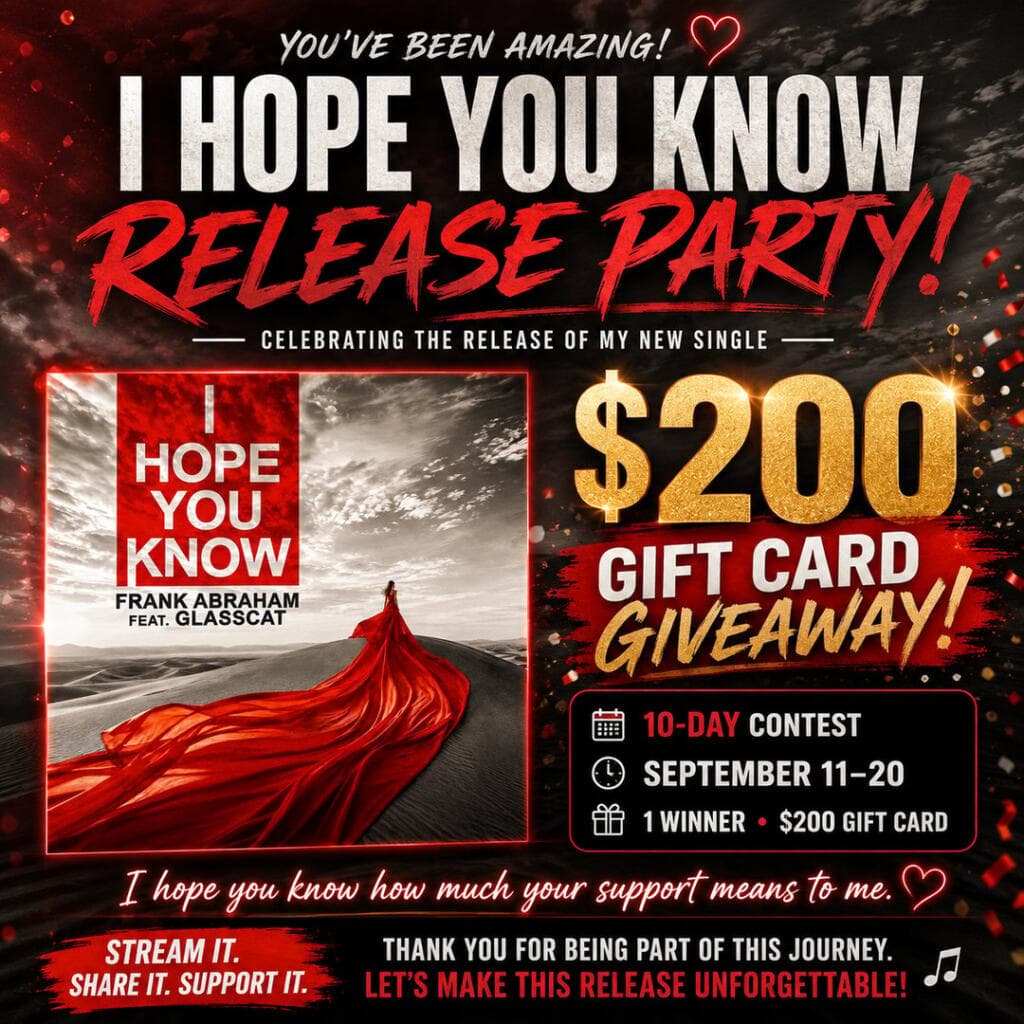 Frank Abraham Music I Hope You Know Release Party