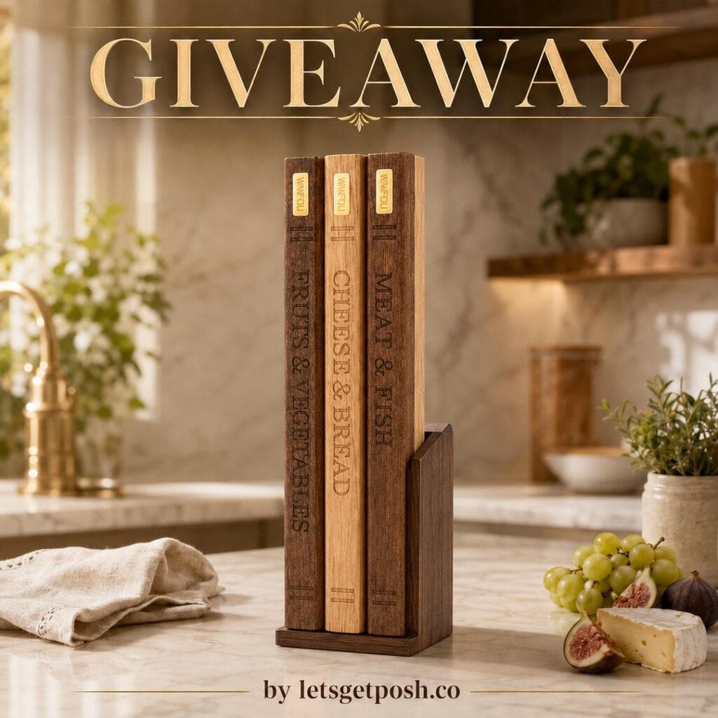 šāØ Win a Book-Shaped Wooden Cutting Board Set! āØš